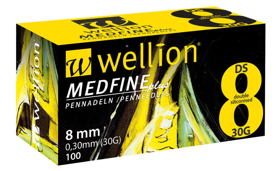 WELLION MEDFINE PLUS jEHLY PRO INZULÍNOVÁ PERA JEHLY PRO VŠECHNA INZULÍNOVÁ PERA, VEL. 30G X 8 MM