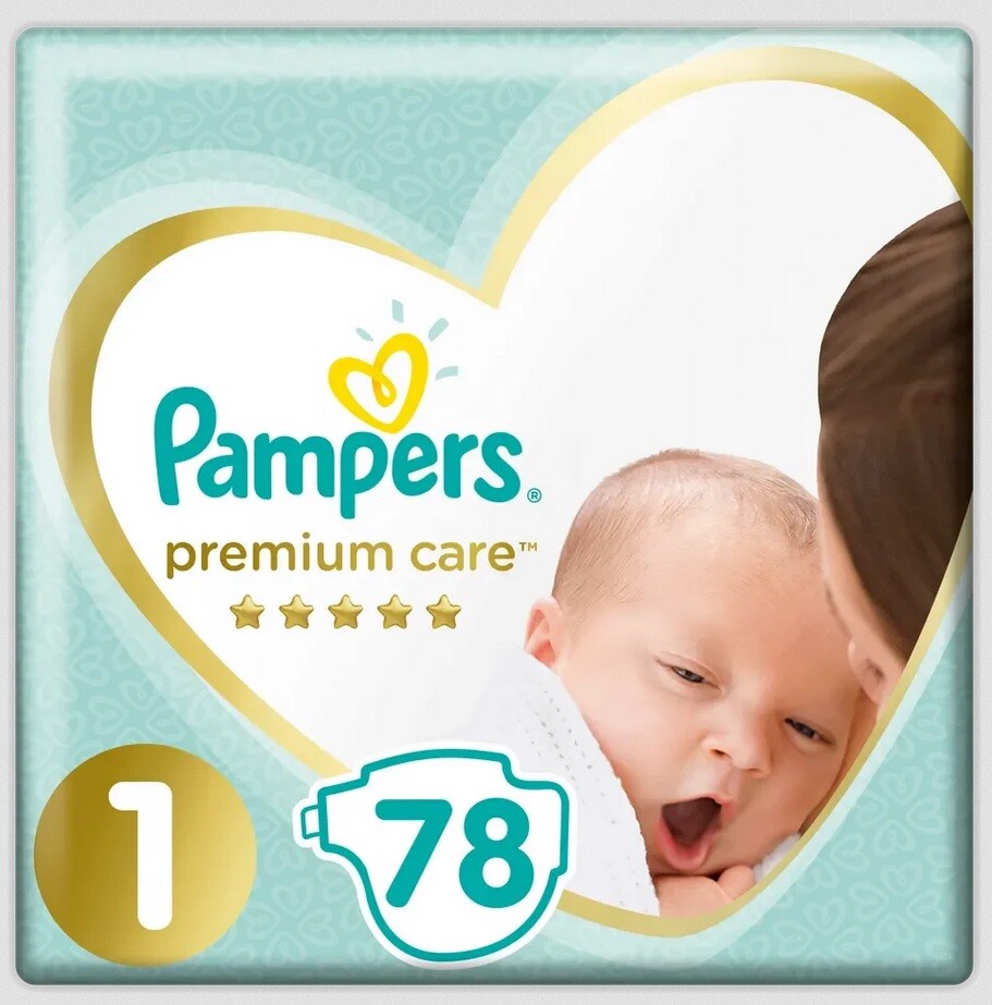Pampers Premium Care 1 Newborn 78ks