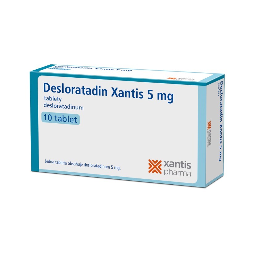 DESLORATADIN XANTIS 5MG neobalené tablety 10