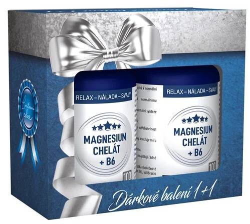 Clinical Magnesium chelát + B6 dárkové balení 2x100 kapslí