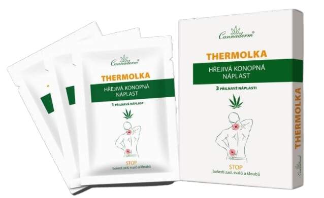 Cannaderm Thermolka hřejivá konopná náplast 3ks