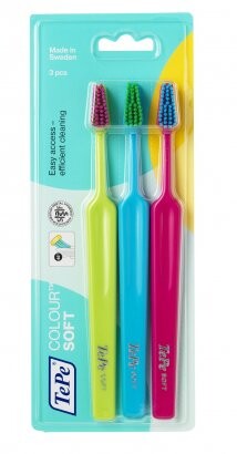 TePe Colour Select soft zubní kartáček 2+1
