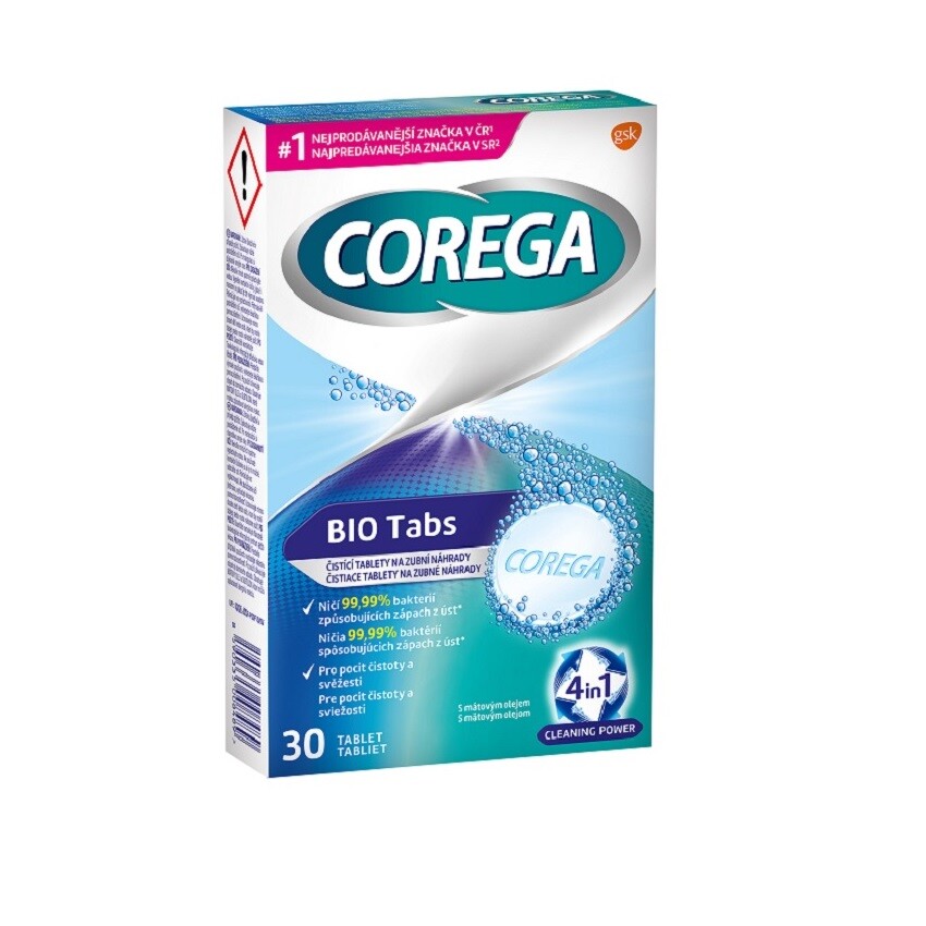 Fotografie Corega Bio Tabs čisticí tablety 30ks