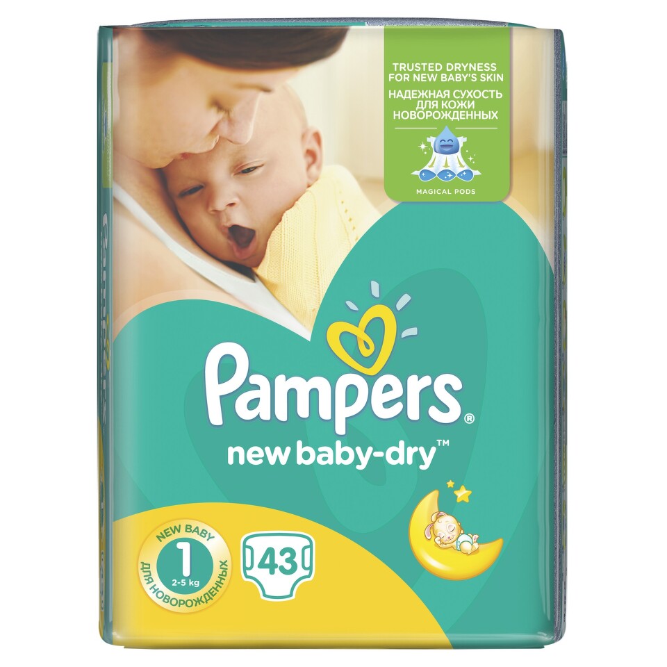 PAMPERS New Baby 1 Newborn 43ks