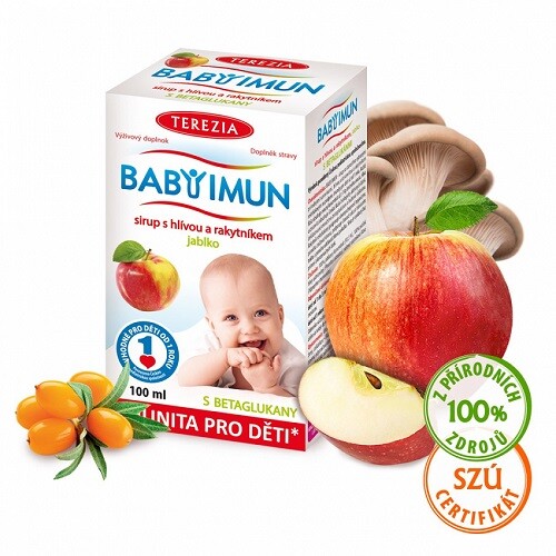 BABY IMUN sirup s hlívou a rakytníkem JABLKO 100ml