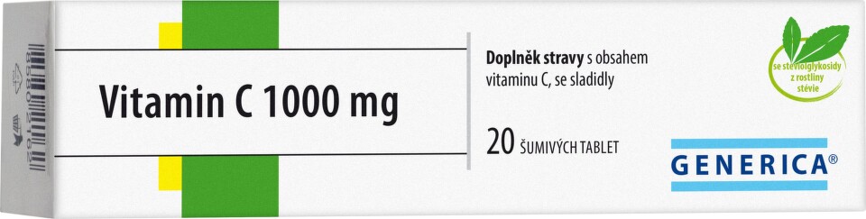 Vitamin C 1000 mg Generica tbl. eff. 20
