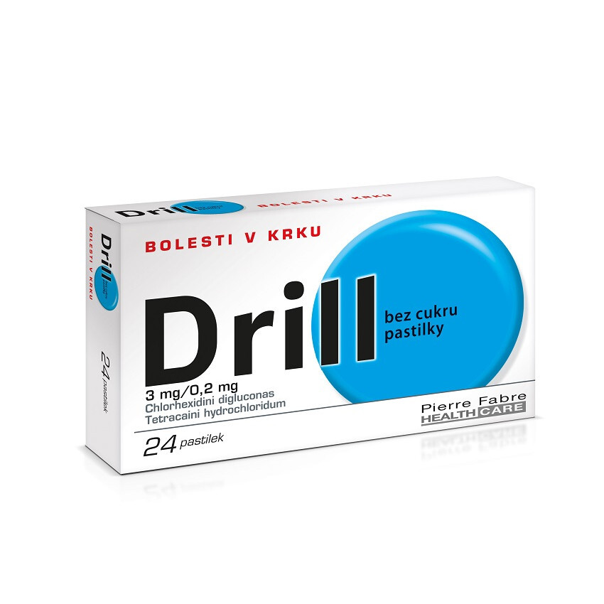 Drill bez cukru pastilky, 24 pastilek