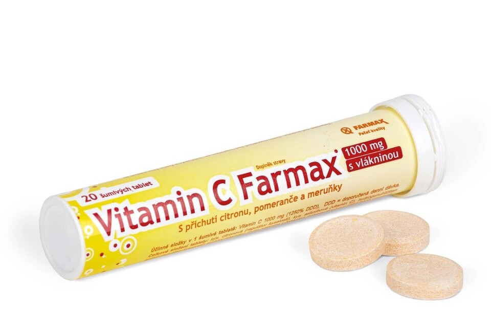 Farmax Vitamin C 1000mg 20 šumivých tablet