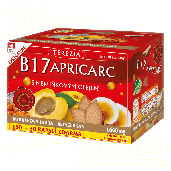 TEREZIA B17 APRICARC s meruňkovým olejem 150+30 kapslí