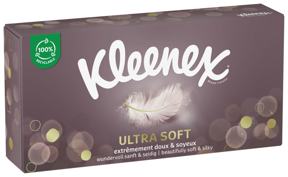 KLEENEX Kapesníky papírové Ultra Soft Box 64ks