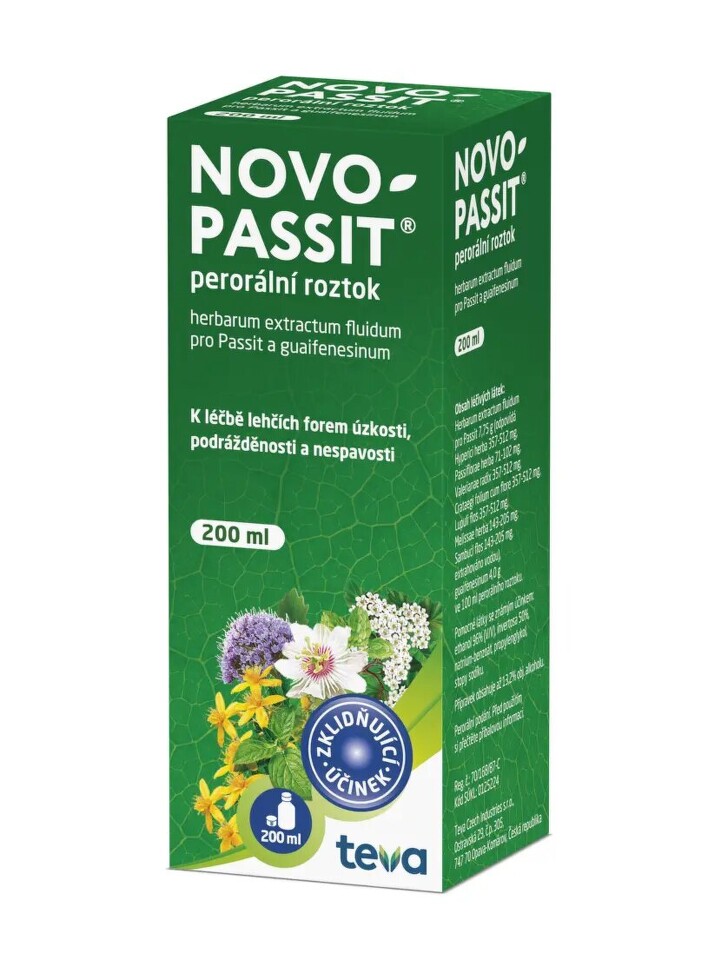 NOVO-PASSIT 77,5MG/ML+40MG/ML perorální roztok 1X200ML