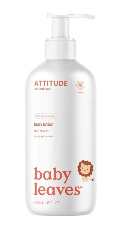 ATTITUDE Dětské tělové mléko hruška 473ml