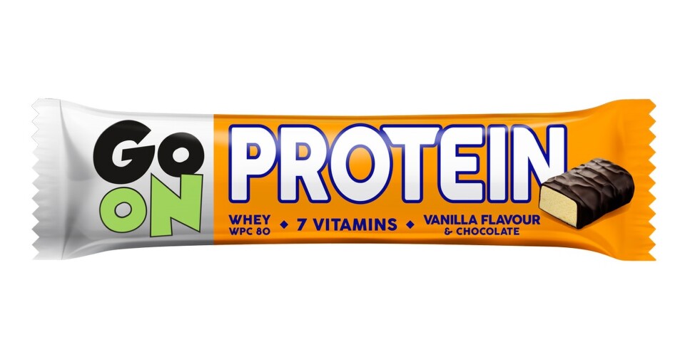 GO ON Proteinová tyčinka s příchutí vanilky 50g