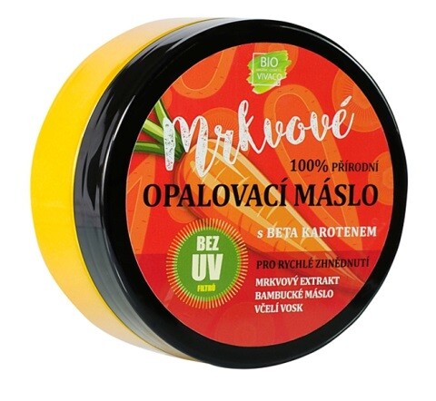 Mrkvové opalovací máslo bez UV filtrů 150ml