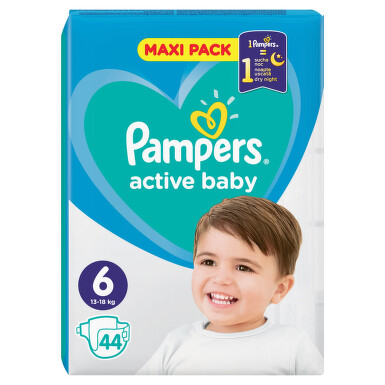 PAMPERS Active Baby VPP 6 Extra Large 44ks