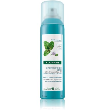KLORANE Suchý šampon máta vodní-detox 150ml