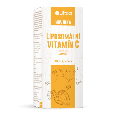LIFTEA Liposomální vitamín C příchuť jahoda 250ml