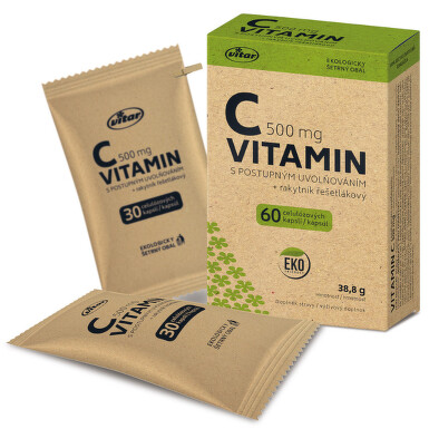 VITAR Vitamin C 500 mg +rakytník EKO cps.60