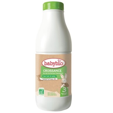 BABYBIO Croissance 3 pokračovací mléčná výživa 1 L
