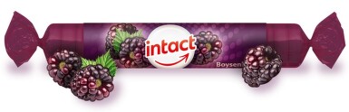 Intact hroznový cukr s vit.C boysenberry 40g(roli)