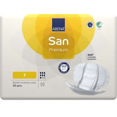 ABENA SAN PREMIUM 7 PLENY ABSORPČNÍ, PRODYŠNÉ, 2100ML, 30KS