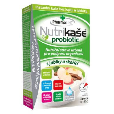 Nutrikaše probiotic s jablky a skořicí 3x60g