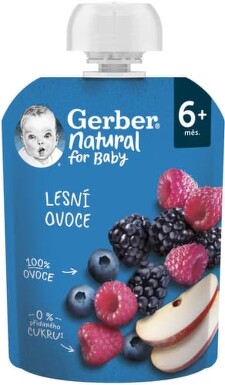 Gerber Natural kapsička lesní ovoce 90g 6M