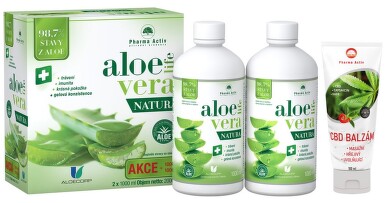 AloeVeraLife NATURA 2x1000ml + CBD balzám 100ml