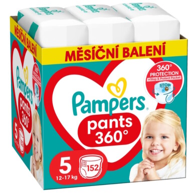 Pampers Pant 360° 5 plenk.kalhotky 12-17kg 152ks