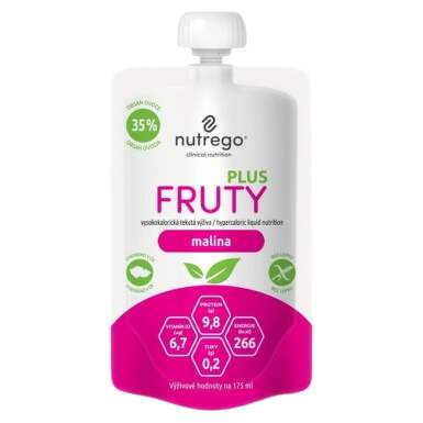 NUTREGO FRUTY PLUS MALINA perorální roztok 4X175ML