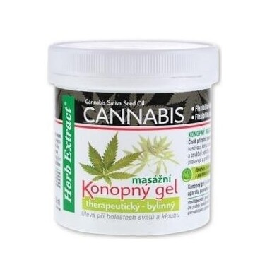 Herb Extract Cannabis Konopný masážní gel 250 ml