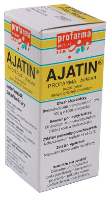 AJATIN PROFARMA TINKTURA S MECHANICKÝM ROZPRAŠOVAČEM kožní podání sprej, roztok 1X50ML+ROZPR.