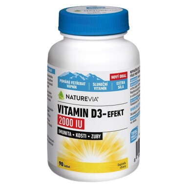 Swiss NatureVia Vitamin D3-Efekt 2000IU tbl.90