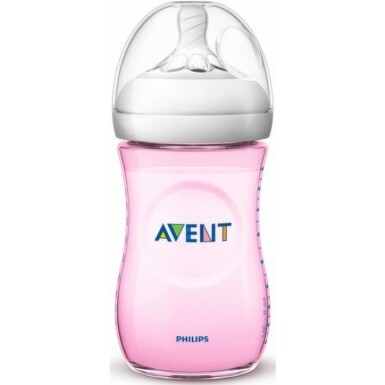 AVENT Láhev Natural 260ml růžová