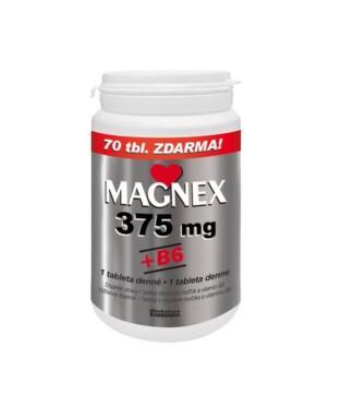 Magnex 375 mg +B6 tbl.250