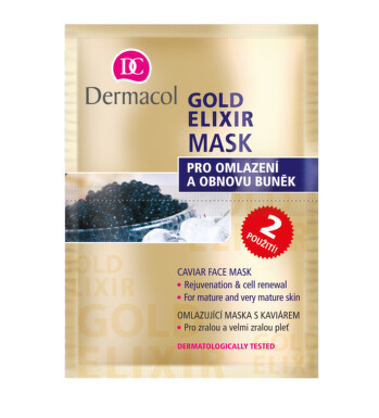 Dermacol Gold Elixír Mask pro oml.a obn.buněk 2x8g