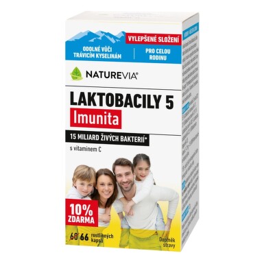 Swiss NatureVia Laktobacily 5 Imunita cps.66