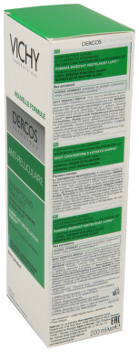 VICHY Dercos šampón lupy mastné 200ml