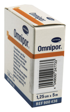 Náplast Omnipor netkaný textil 1.25cmx5m 1ks