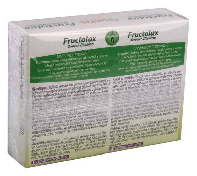 Fructolax Ovoce&Vláknina Žvýkací kostky 24 ks