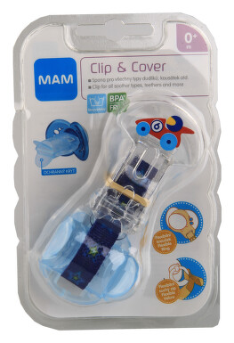 MAM Pásek na dudlík s krytkou Clip & Cover 0+m 1ks
