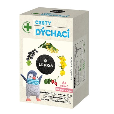 LEROS Dětský čaj cesty dýchací 20x2g