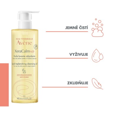 AVENE XeraCalm A.D Relipidační mycí olej 400 ml