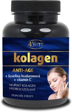 Kolagen anti-age kys.hyaluronová+vit.C cps.90