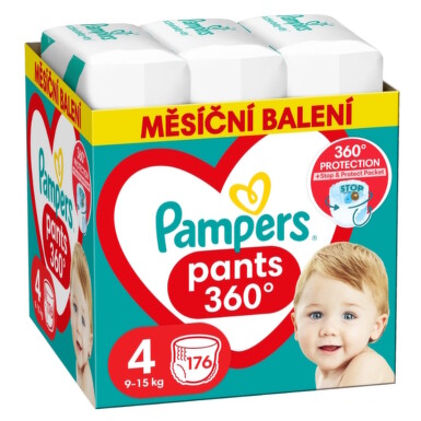 Pampers Pant 360° 4 plenkové kalhotky 9-15kg 176ks