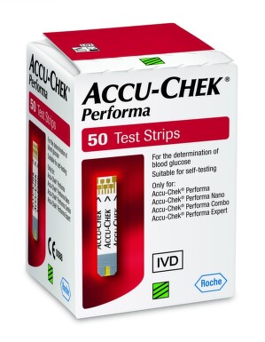 PROUŽKY DIAGNOSTICKÉ ACCU-CHEK PERFORMA 50(PRO ZP KOD 0085433,0085744) INZULÍNOVÝ REŽIM,50KS