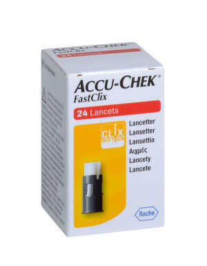 LANCETA ACCU-CHEK FASTCLIX,24KS LANCETY PRO ODBĚR KAPILÁRNÍ KRVE,V BUBÍNCÍCH PO 6K