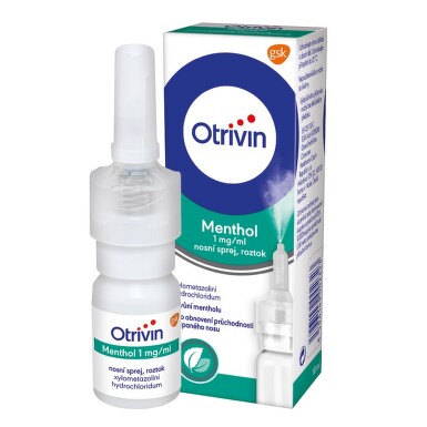 OTRIVIN MENTHOL 1MG/ML nosní podání SPR SOL 1X10ML