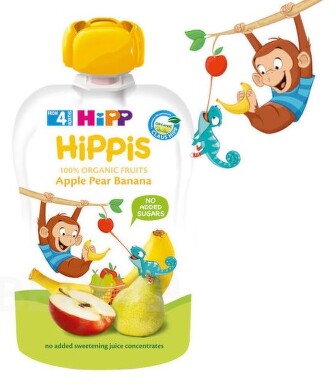 HiPP BIO 100% ovoce Jablko-Hruška-Banán 100g