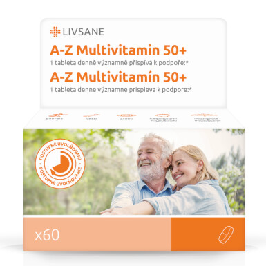 LIVSANE A-Z Multivitamín komplex 50+ tablety 60 ks